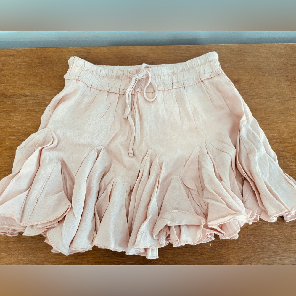Vici Peach Ruffle Mini Skirt - Picture 3 of 5